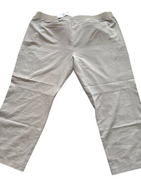 Figs Scrub pants Axim  mens 5XLR khaki beige wide elastic waist pockets scrubs